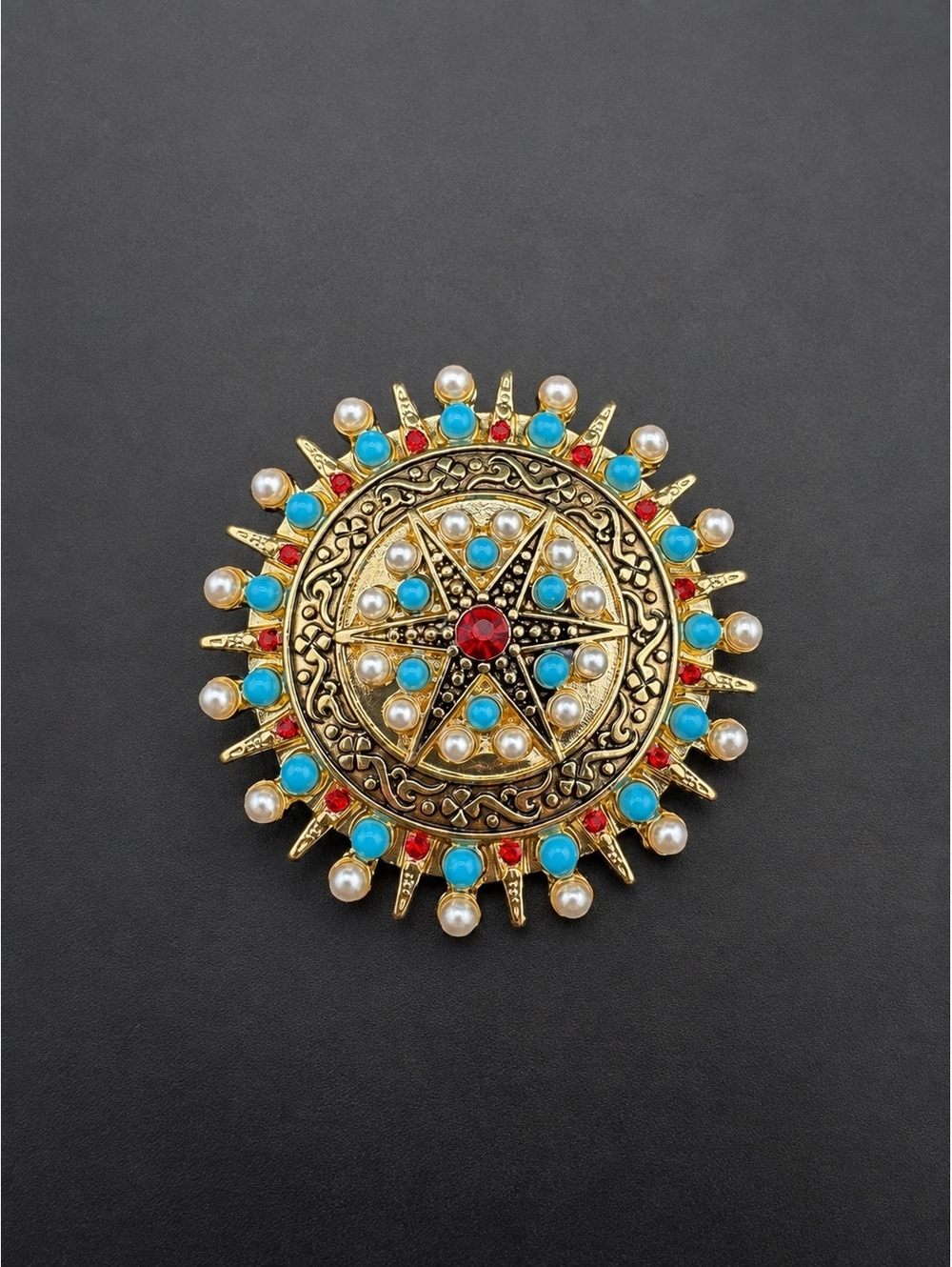 Bohemian Style Cameo Brooch